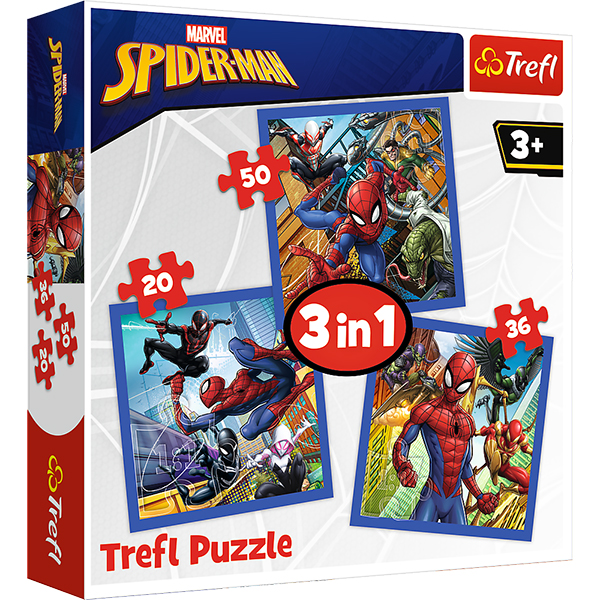 PUZZLE 3IN1 SPIDER FORCE DI