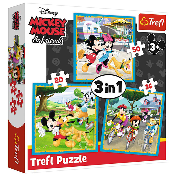 PUZZLE 3IN1 MICKEY MOUSE WITH